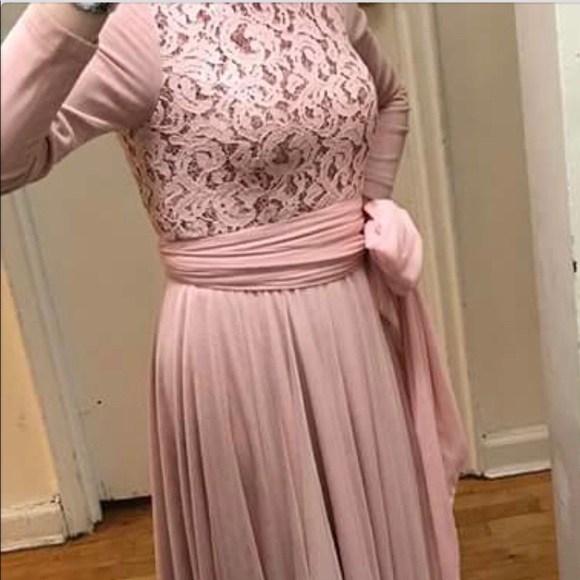 Pink Chiffon Evening gown - Picture 1 of 2